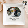 Custom Engagement Photo Jewelry Dish Gift For Married Couple CH07 899888