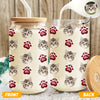 Custom Face Dog Cat With Paw Glass Can With Lid Gift For Dog Cat Lover HA75 898336