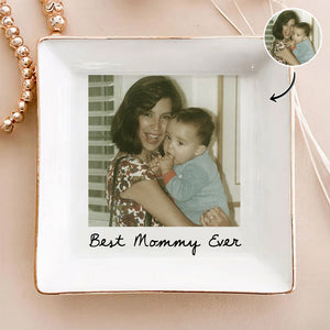 Custom Photo Love You Mom Jewelry Dish Gift For Grandma And Mom CH07 899884