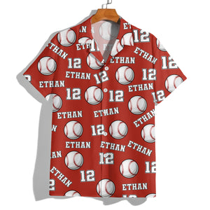 Custom Name And Number Hawaii Shirt For Baseball Player TH10 898197