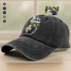 Custom Photo Dog Mother Father Washed Denim Baseball Cap HA75 897686