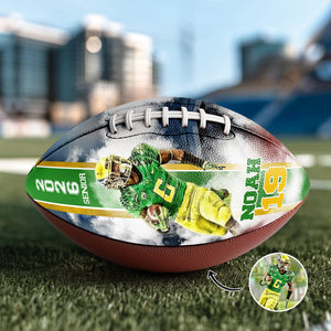 Custom Photo Senior Graduation Football Player Football Ball Gift For Sports Lover CH07 899890