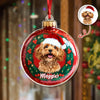 Custom Photo Dog Christmas Acrylic Ornament HA75 897566