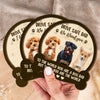 Custom Photo Drive Safe Mom Dad, You Are The World 2 Layered Car Visor Clip CH07 895926
