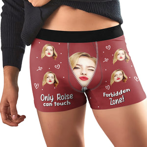 Custom Photo Only Her - Personalized Men's Boxer Briefs Valentine's Day HA75 898416