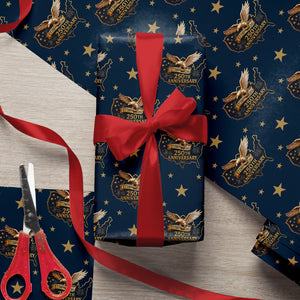 250th U.S Anniversary Bald Eagle United States Wrapping Paper, 1776-2026 Patriotic Gifts HO82 900610