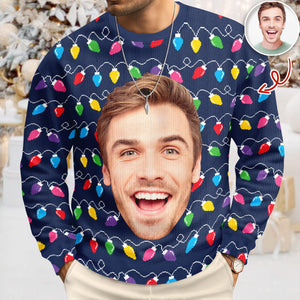 Custom Big Face Photo This Is My Ugly Sweater - Personalized Ugly Sweater CH07 896056