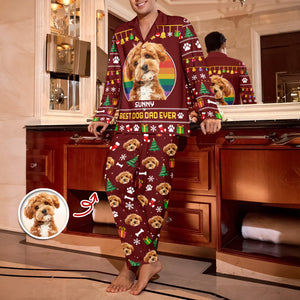 Custom Photo Best Dog Dad Mom Ever Pajamas TH10 896027