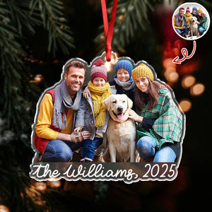 Custom Family Photo Style 2025 Christmas Acrylic Ornament LM32 895985