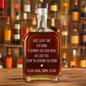 We Love You From The Reasons You Drink For Dad Whiskey Bottle TH10 894047