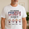 Personalized This Awesome Mom Belongs To White Shirt HA75 920864