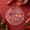 Personalized Gift Sisters Are Different Flowers Glass Ornament LM32 895411