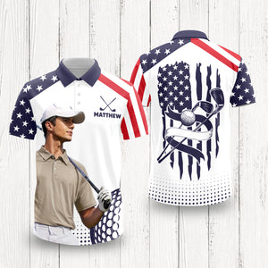 Custom Photo Golf Player Polo Shirt Golf Lovers Gift For Him CH07 896584