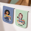 Custom Name Personalized Magnetic Leather Bookmark gift for Book Lovers CH07 899532