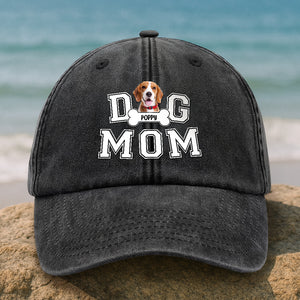 Custom Photo Dog Dad We Sniff Together, We Stick Together Washed Denim Baseball Cap HO82 893896