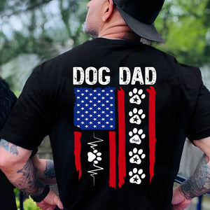 Dog Mom Dad Flag Dark Shirt Personalized Dog Lovers Gift CH07 895872
