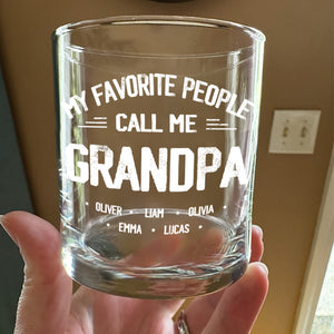 Personalized My Favorite People Call Me Daddy Whiskey Glass HO82 894502