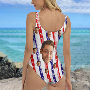 Custom Funny Face America Bathing Swimsuit Summer Party Gift CH07 895880