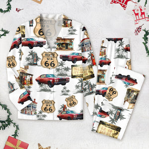 Custom Car Photo Rout 66 Authentic Pajamas TH10 894987