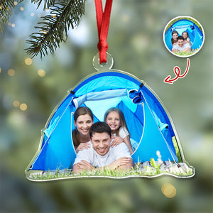 Custom Camping Photo - Personalized Acrylic Ornament Christmas Gift For Campers HO82 894854