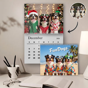 Dog Calendar 2026 Wall Calendar Custom Dog Photo Funny Style Wall Calendar CH07 895382