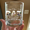 Custom Photo Happy Father's Day Thanks For Picking Up My Poop And Stuff Whiskey Glass HO82 893874