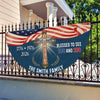 Custom Family Name Blessed to See 200 & 250 Years Bicentennial Semiquincentennial Christian Non-Pleated Fan Flag HO82 901938