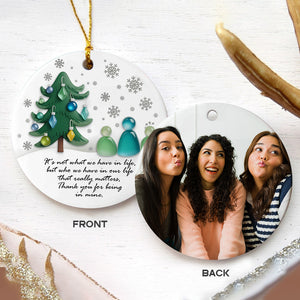 Custom Photo Meaningful Friendship Sea Besties Ceramic Ornament HO82 900220