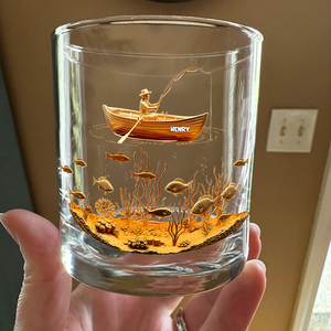 Fishing Man - Personalized Whiskey Glass Gifts For Fishing Lovers CH07 899874