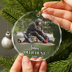 Custom Photo Hunting Glass Ornament TH10 896667