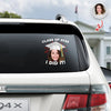 Custom Funny Face Class Of 2026 Graduation Car Window Decal Sticker HA75 920432