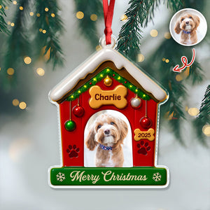 My First Christmas With Dog Photo Acrylic Ornament Gift For Dog Lovers CH07 896840