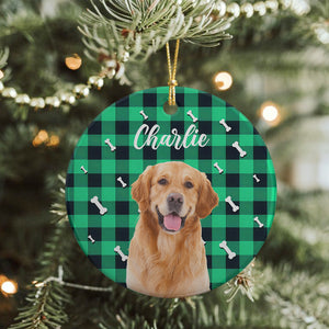 Custom Pet Photo With Icon For Dog And Cat Lovers Ceramic Ornament TH10 894257