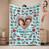 Custom Photo Couple Blanket Gift For Valentine's Day HA75 920010