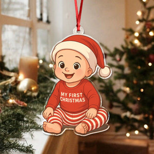 Custom Cute Kid Cartoon Photo Decor Acrylic Ornament LM32 893805