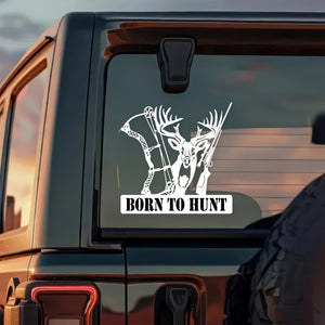 Custom Name Born To Hunt Car Window Decal Sticker For Hunting Lovers LM32 897295