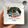 Custom Engagement Photo Jewelry Dish Gift For Married Couple CH07 899888