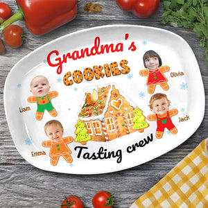 Custom Photo Cookie Tasting Crew Family Platter Christmas Gift For Mom And Grandma CH07 896226