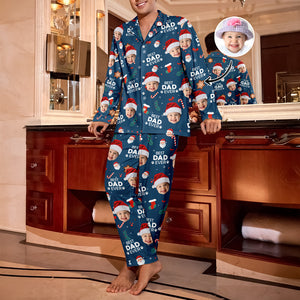 Custom Photo Best Dad Ever Christmas Pajamas CH07 899734