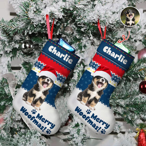 Custom Funny 3D Pet - Personalized Christmas Stocking Gift For Dog And Cat Lovers CH07 895686