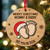 Christmas Baby Shower - Personalized Wood Ornament Gifts For New Moms, New Dads, New Parents CH07 899282