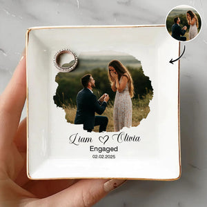 Custom Couple Photo For Engaged Ring Dish TH10 896969