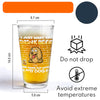 Personalized I Just Want To Drink Beer Wirth My Dog Print Beer Glass LM32 893379