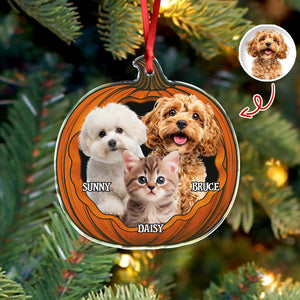 Custom Pumpkin Halloween Pet Acrylic Ornament HO82 894992