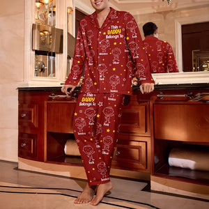 This Grandpa Dad Belongs To Kids - Personalized Pajamas HO82 900578