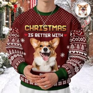 Christmas Better - Personalized Ugly Sweater For Dog Cat Lovers LM32 895573