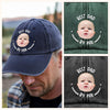 Custom Photo Best Dad By Par Washed Denim Baseball Cap HA75 892480