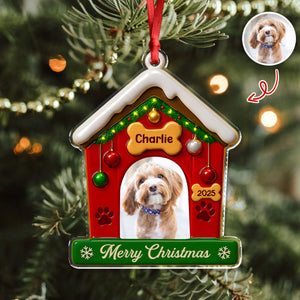 My First Christmas With Dog Photo Acrylic Ornament Gift For Dog Lovers CH07 896840