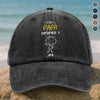 Este Abuelo Papá Pertenece A – Gorra de Mezclilla Vintage Lavada Personalizada HA75 897688