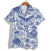 America 250th Anniversary Toile De Jouy Style Patriotic Hawaii Shirt CH07 910402